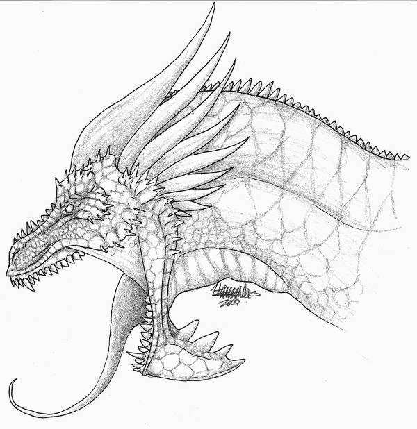 Evil Dragon Art Drawing
