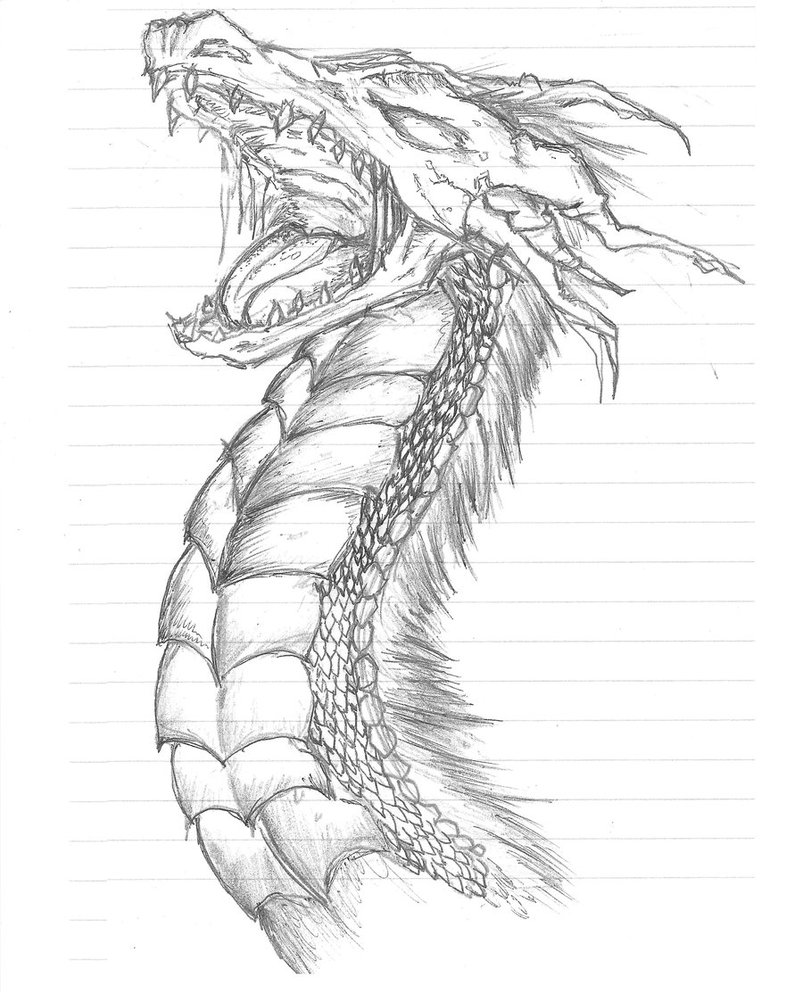 Evil Dragon Drawing Best - Drawing Skill