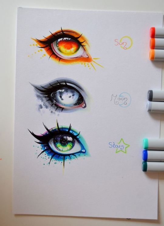 Fantasy Eyes Drawing Picture