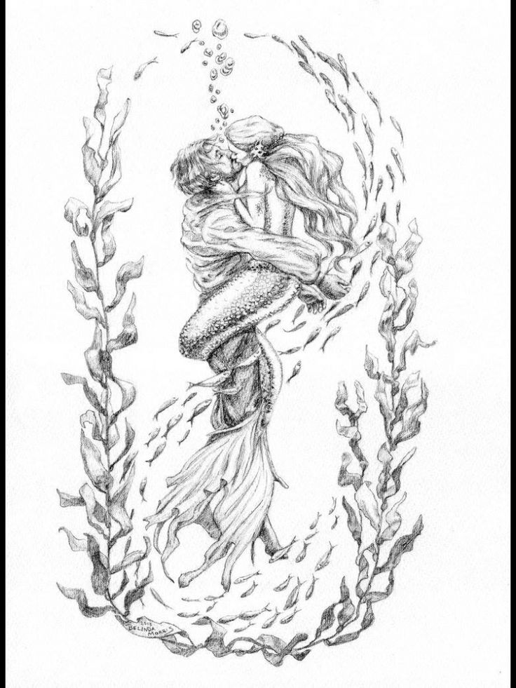 Fantasy Mermaid Drawing Beautiful Image