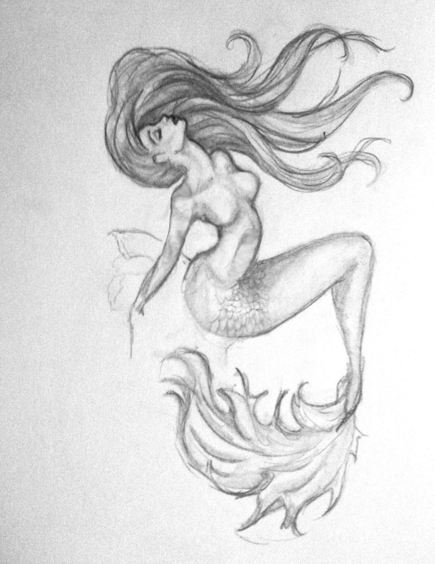 Fantasy Mermaid Drawing Picture