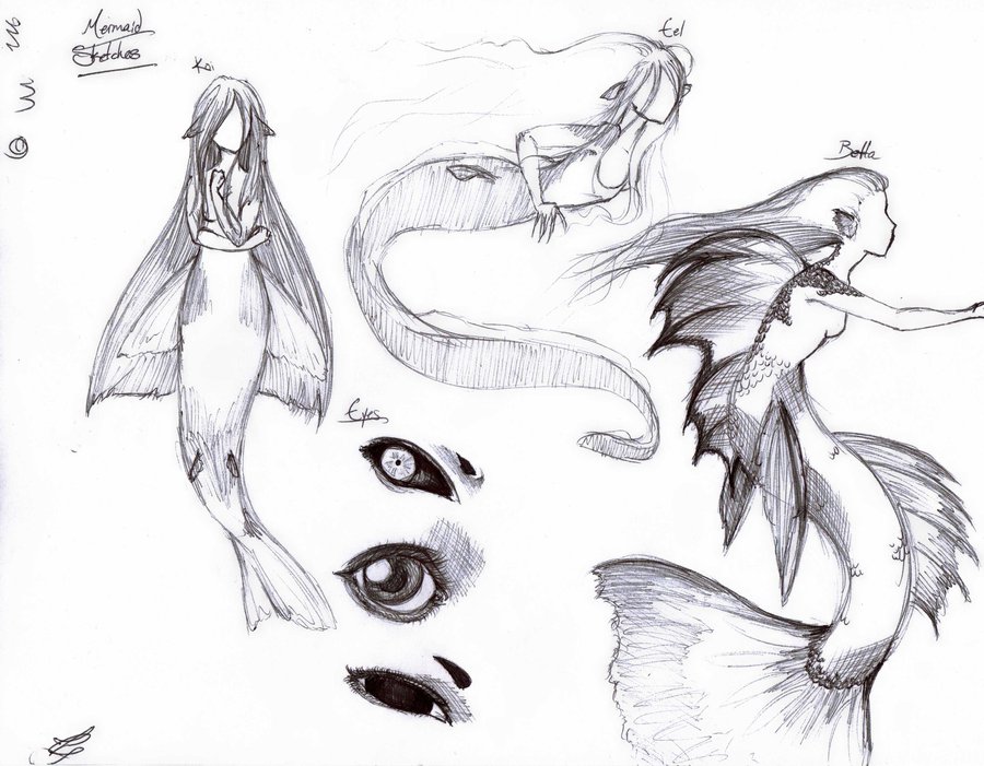Fantasy Mermaid Drawing Realistic