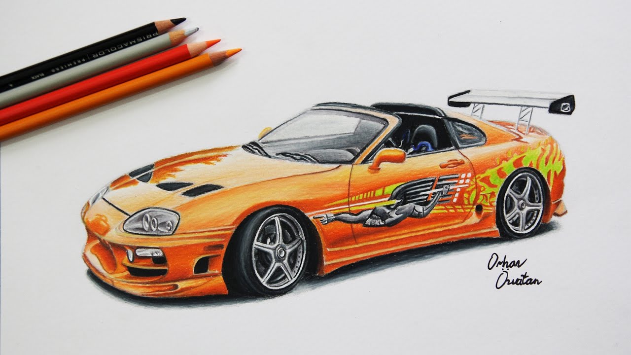 Fast And Furious Car Art Drawing