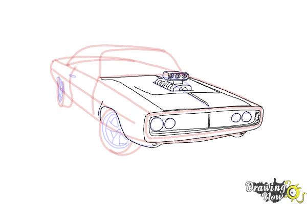 Fast And Furious Car Drawing Beautiful Image