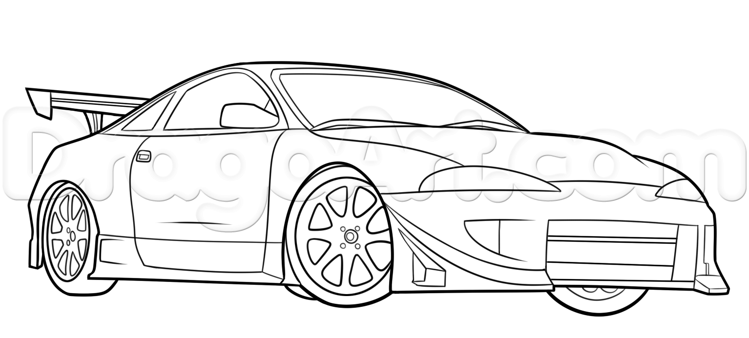 Fast And Furious Car Drawing Best