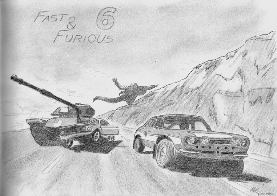 Fast And Furious Car Drawing Photo