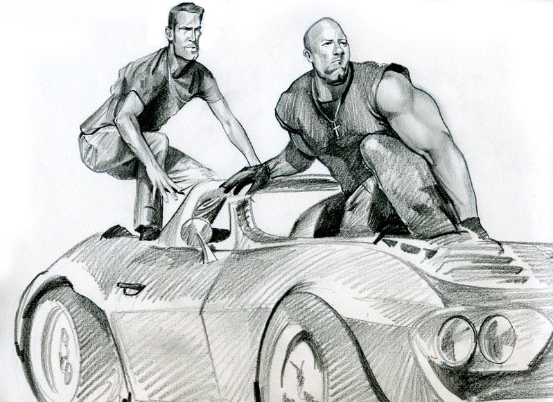 Fast And Furious Drawing Realistic