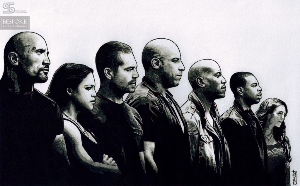 Fast And Furious Drawing Sketch