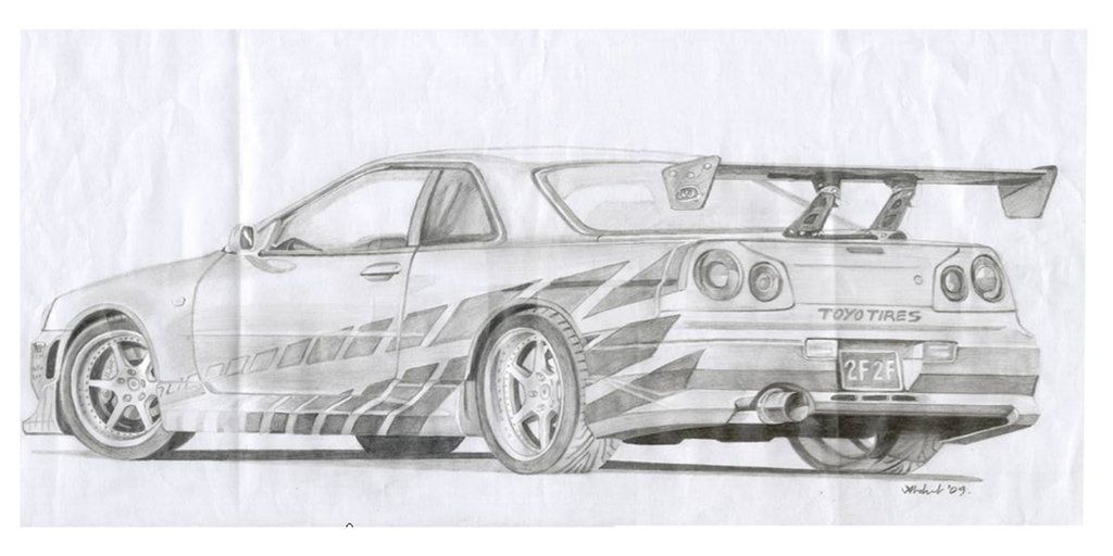 Fast And Furious Drawing