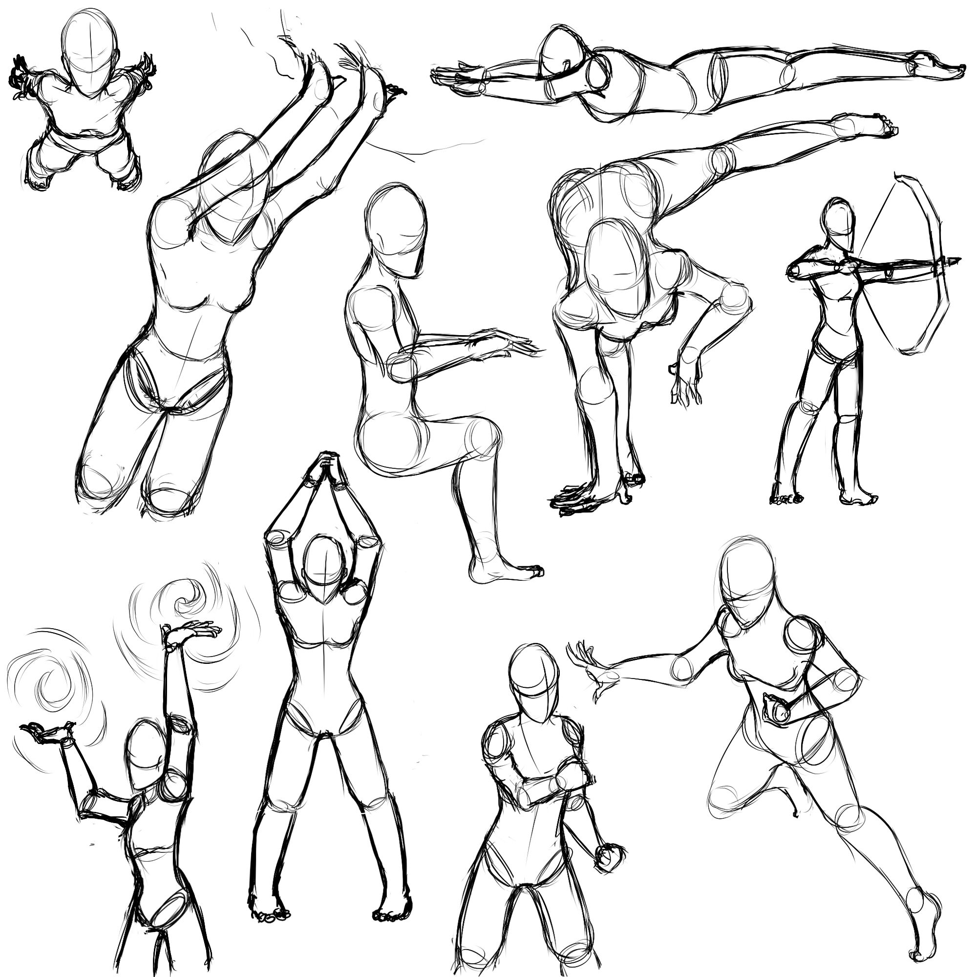 Female Action Pose - Drawing Skill - Page 2