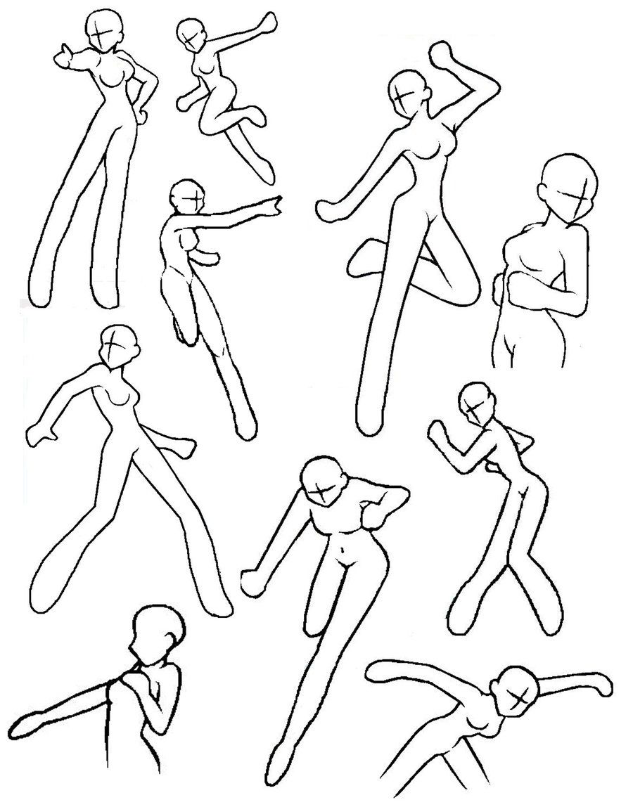 Female Action Poses Drawing Best