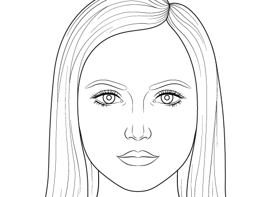 Female Face Drawing Best