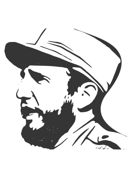 Fidel Castro Drawing Art