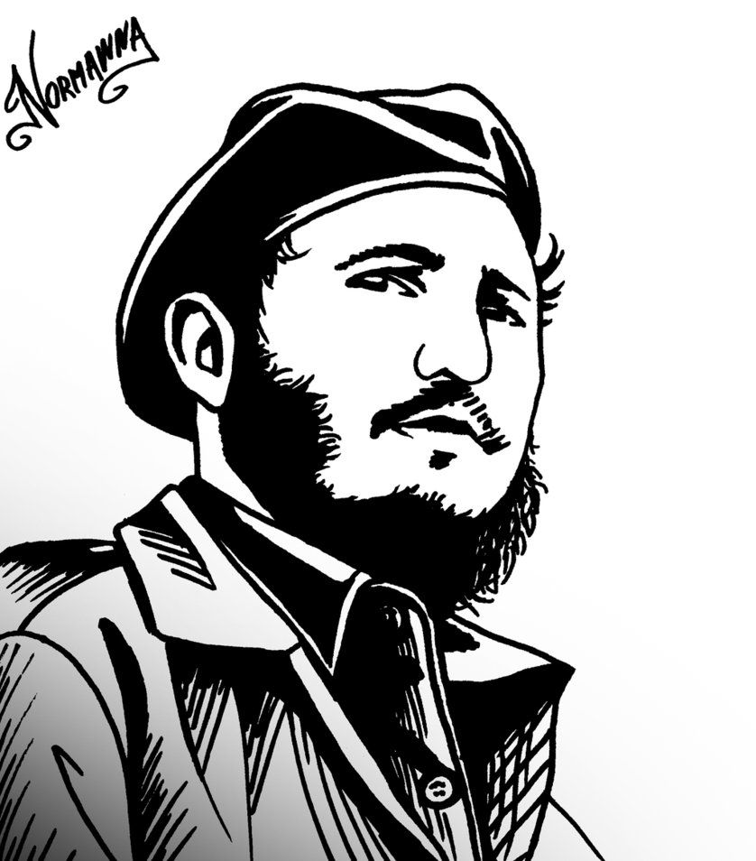 Fidel Castro Drawing Pic
