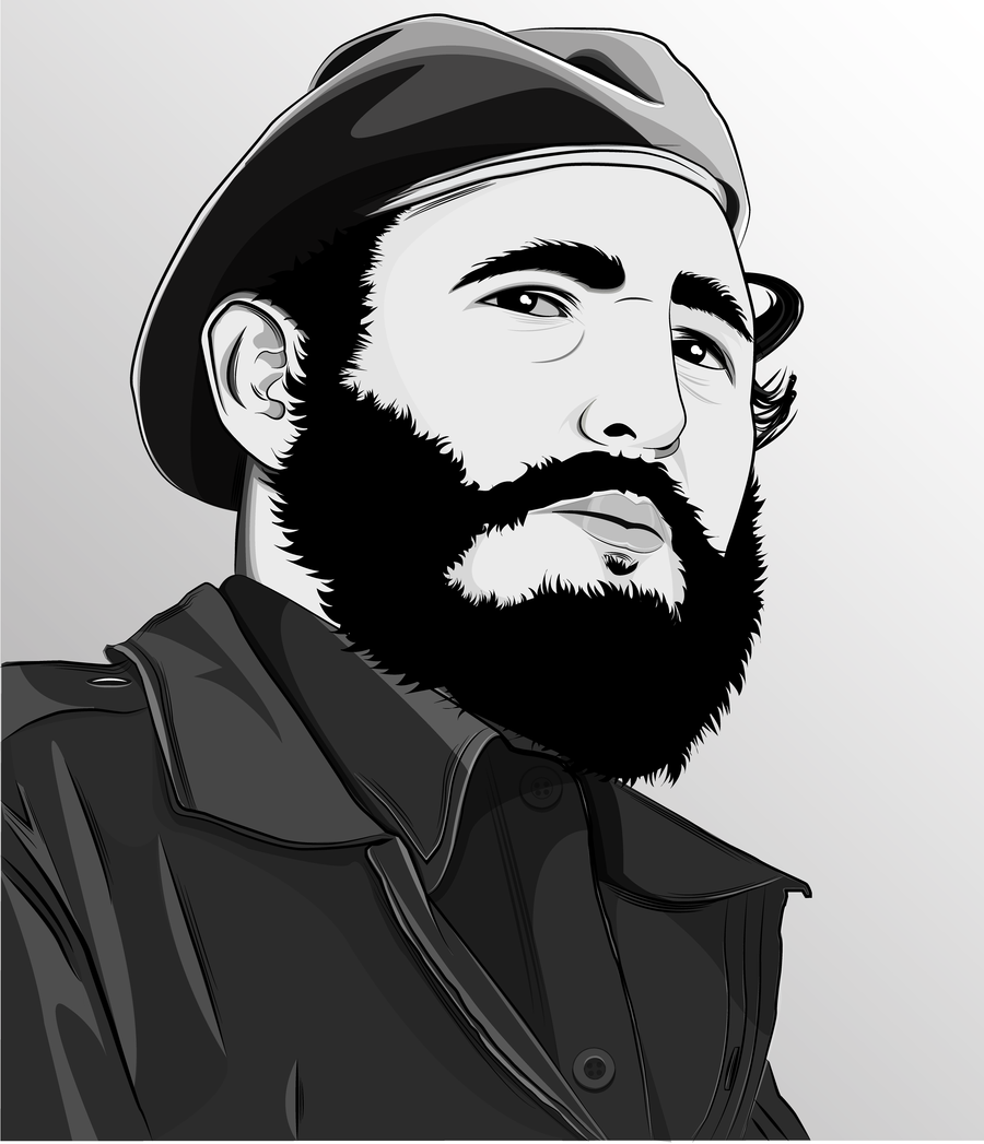 Fidel Castro Drawing Realistic