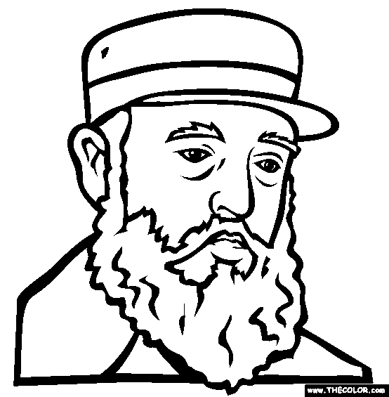 Fidel Castro Drawing Sketch