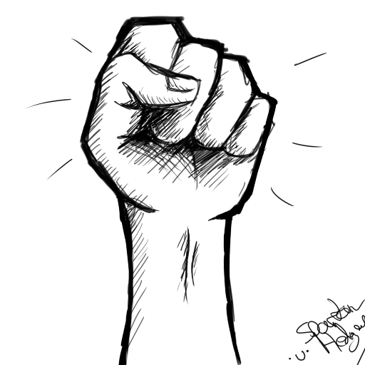 Fist Drawing Image