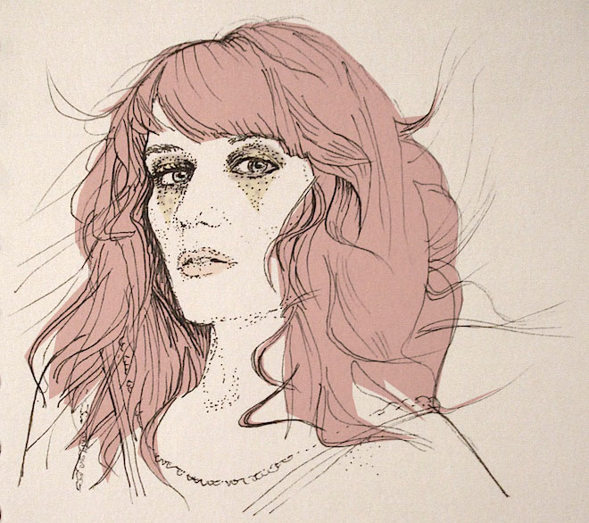 Florence Welch Drawing Beautiful Image