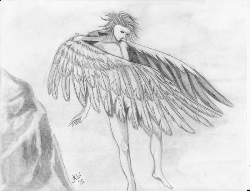 Flying Angel Drawing Photo