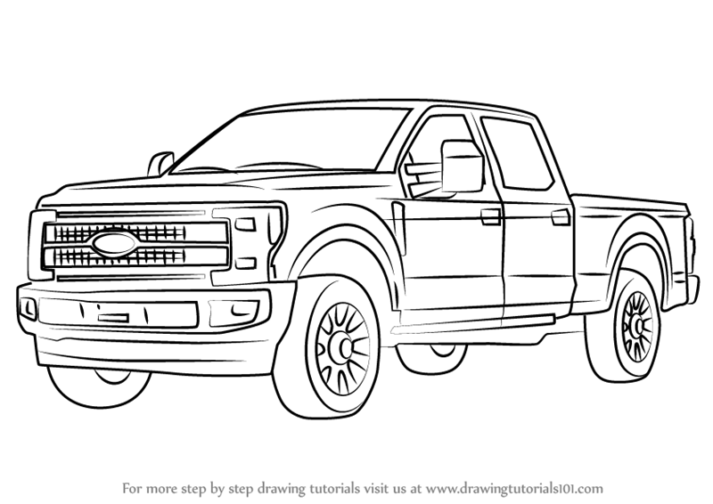 Ford Drawing Beautiful Image