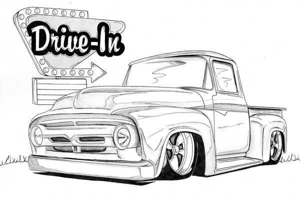 Ford Drawing Realistic