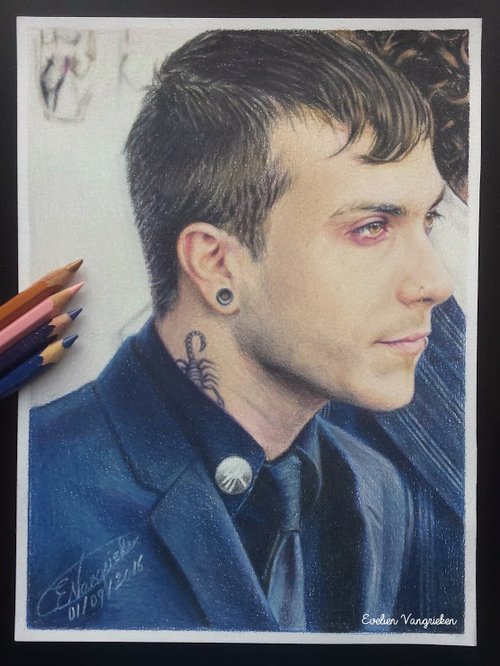 Frank Iero Drawing Amazing