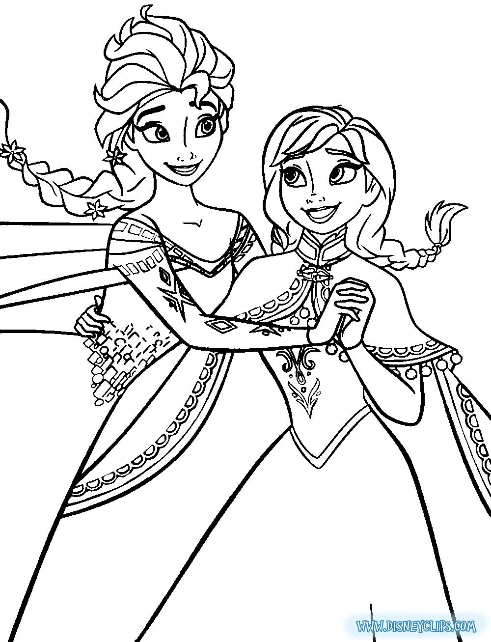 Frozen Elsa And Anna Drawing Image