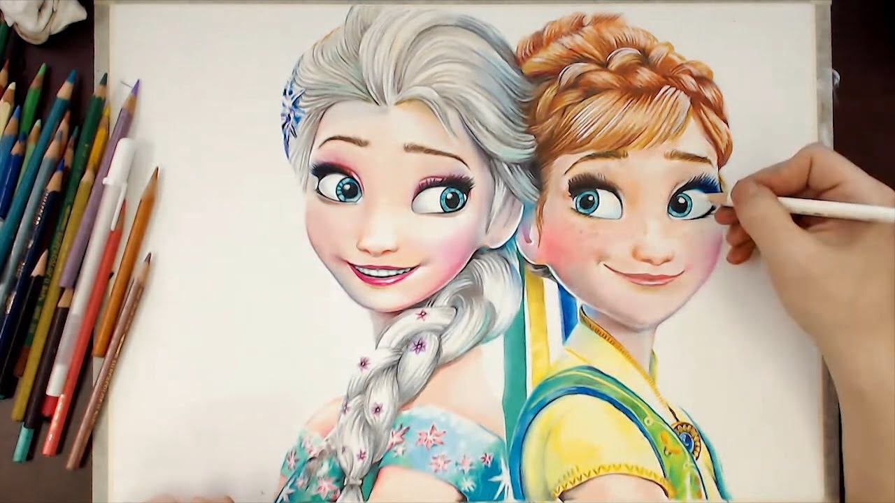 Frozen Elsa And Anna Drawing Images