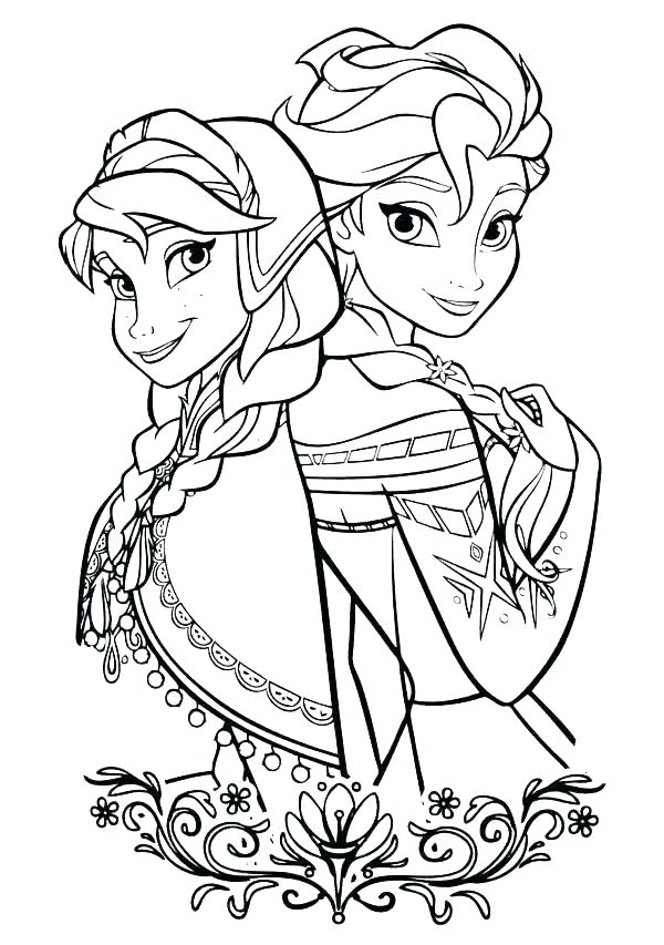 How to draw Elsa and Anna with easy step by step tutorials