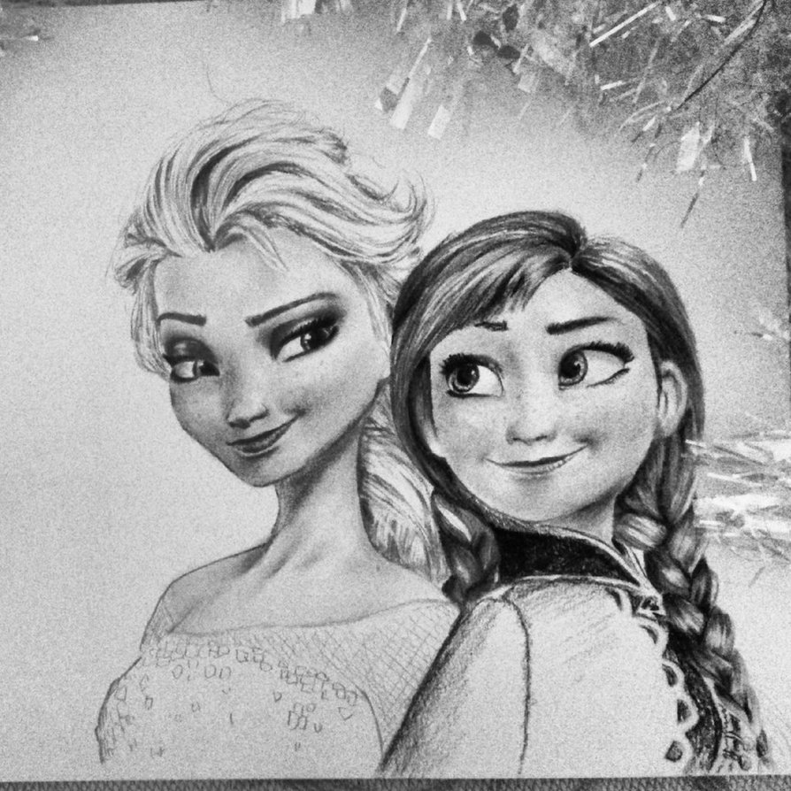 Frozen Elsa And Anna Drawing Pictures