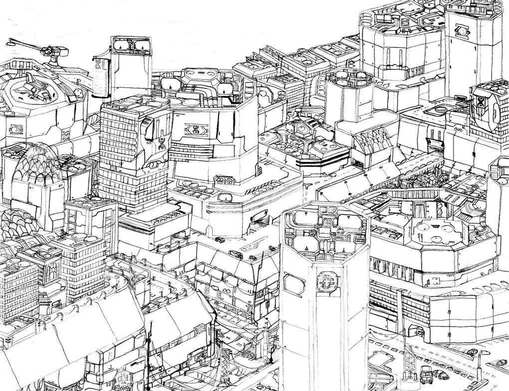 Future City Drawing Best