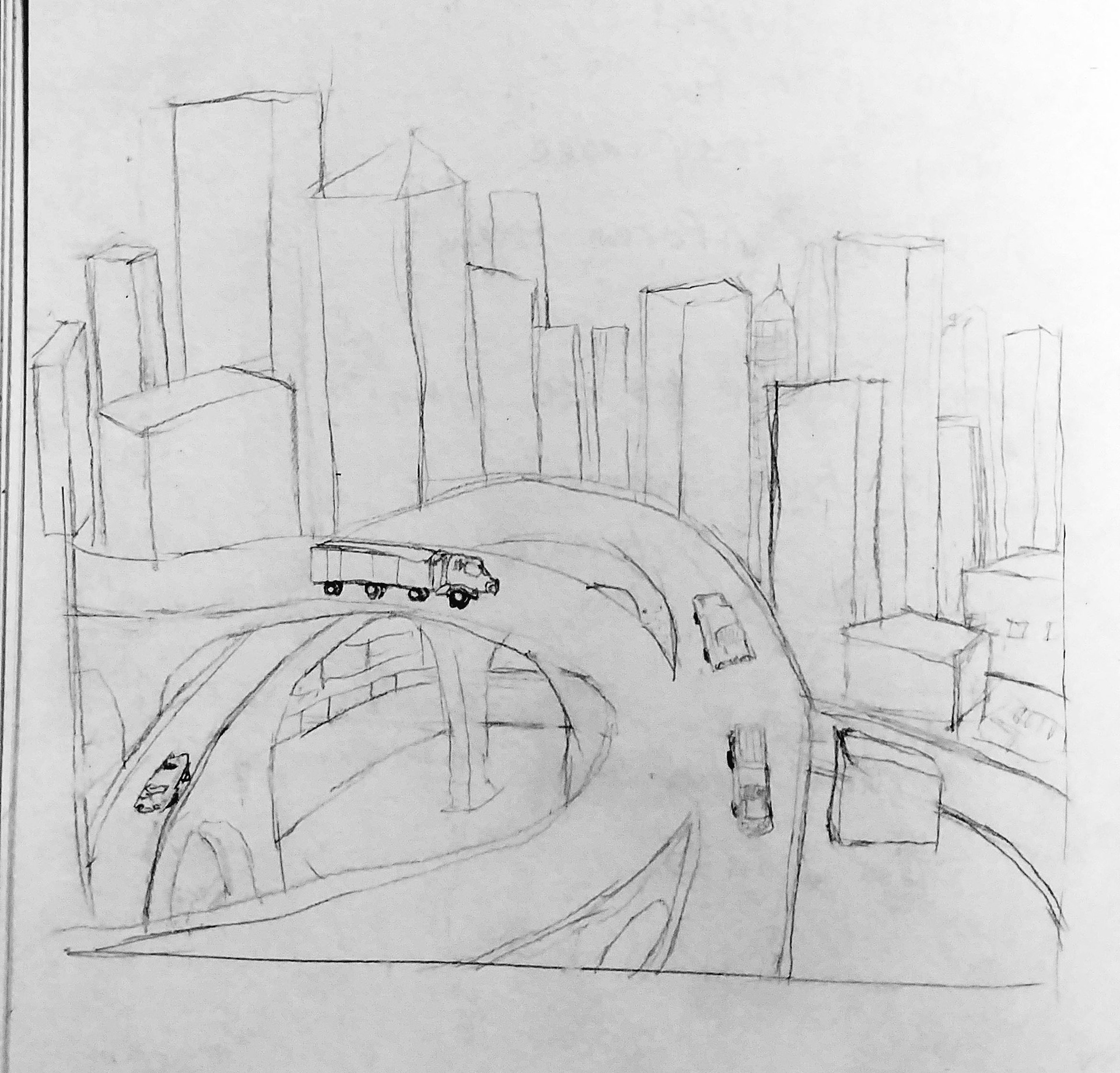 Future City Drawing Photo