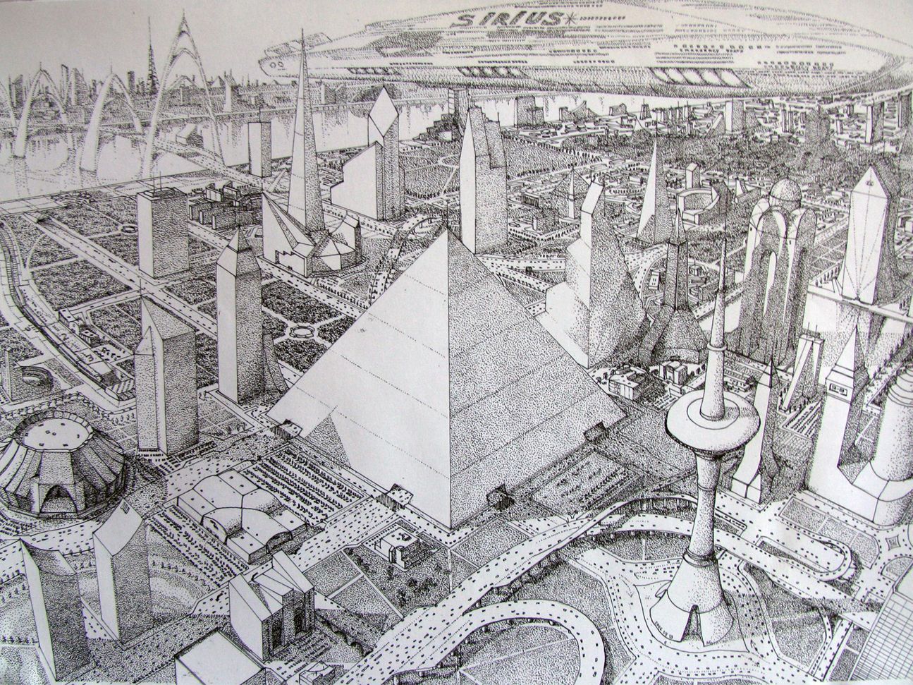 Future City Drawing Realistic