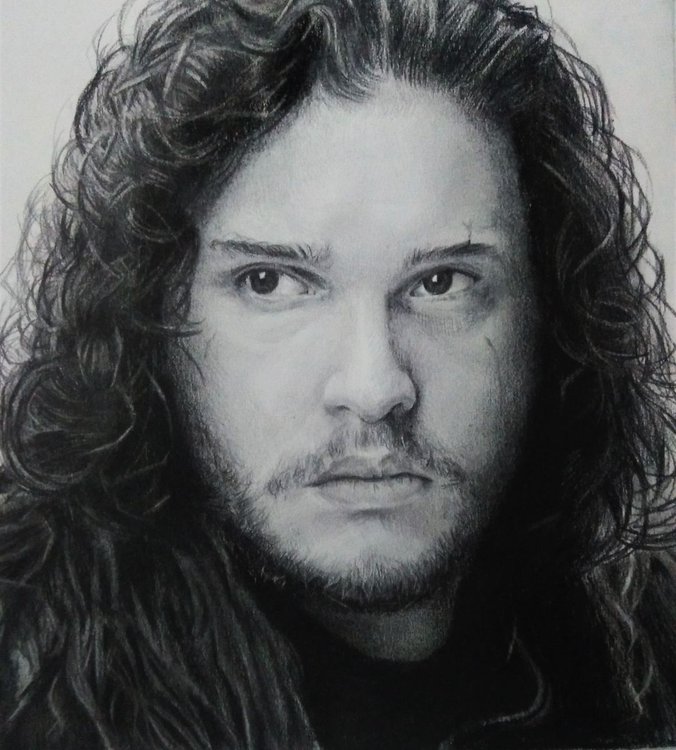 Game of Thrones Jon Snow Drawing Image