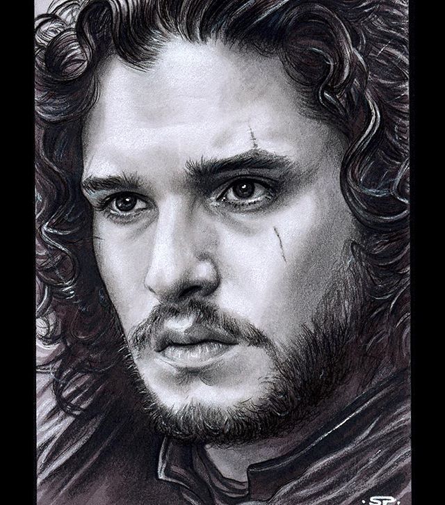Game of Thrones Jon Snow Drawing Pic