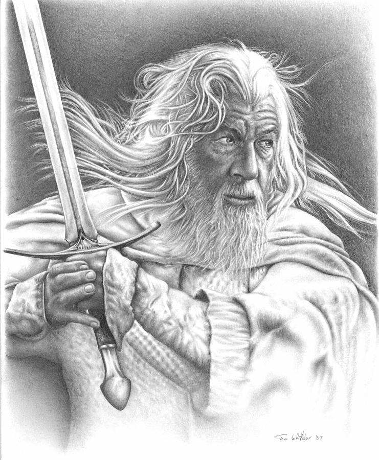 Gandalf Drawing High-Quality