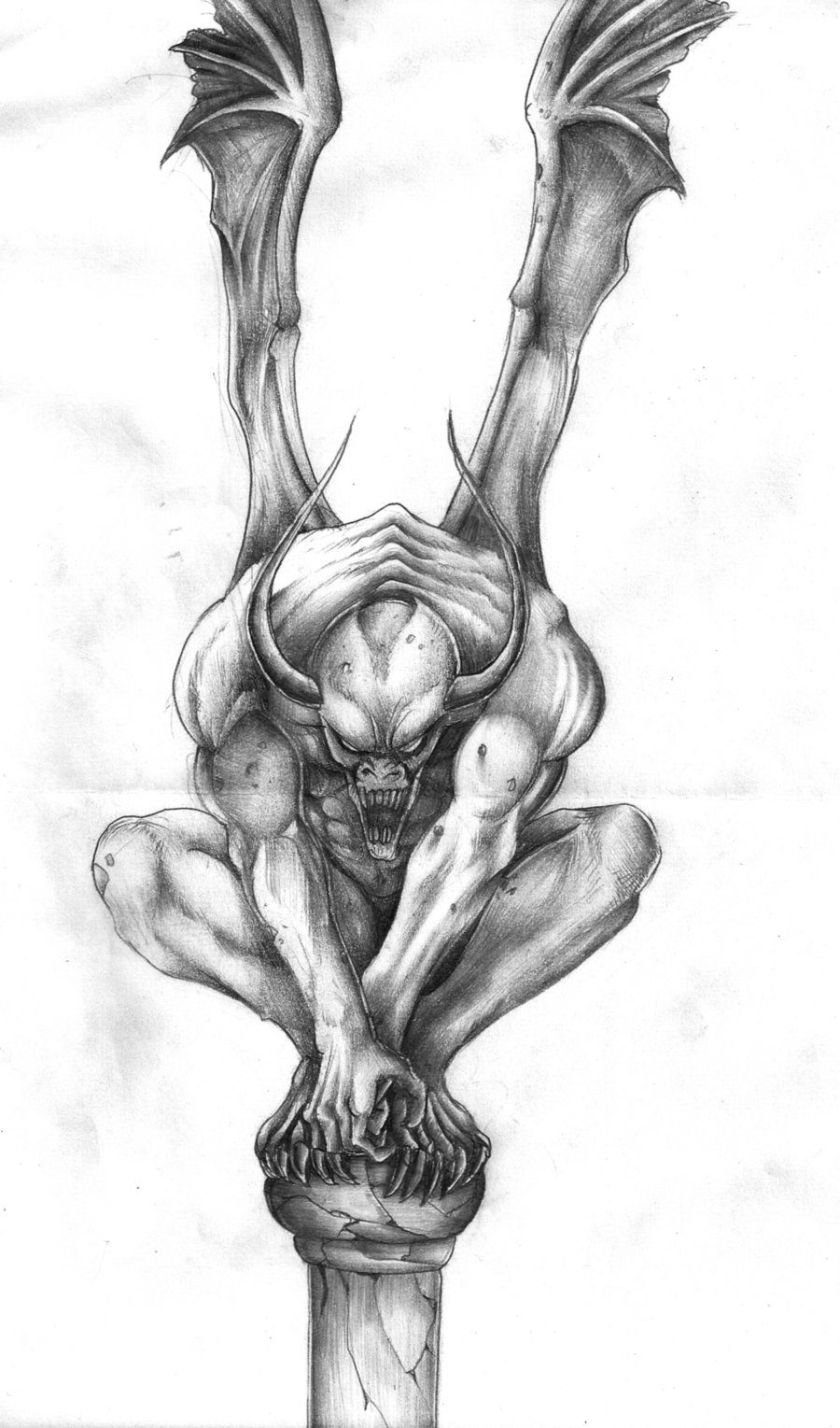 Gargoyle Drawing Picture