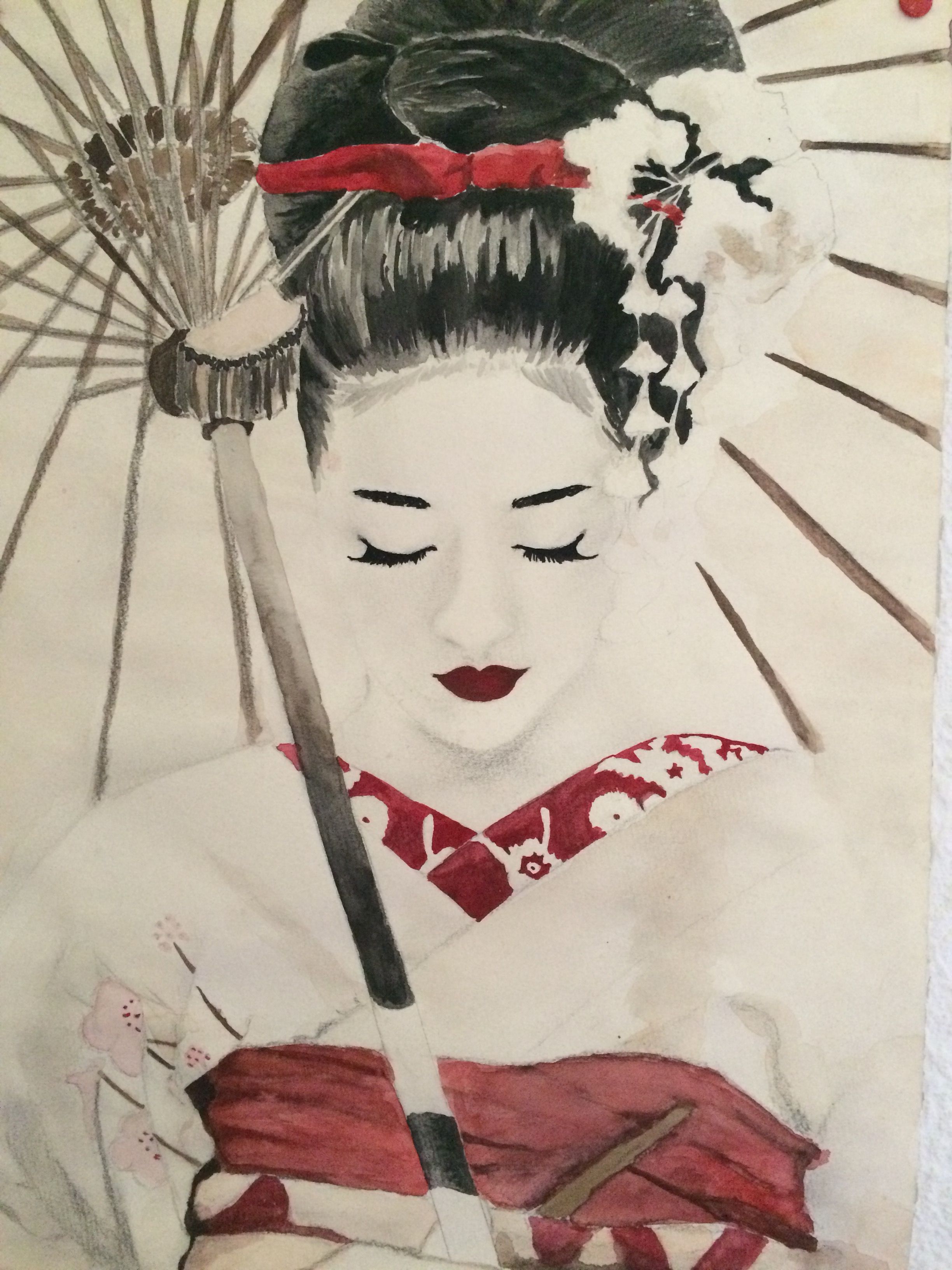 Geisha Drawing Image
