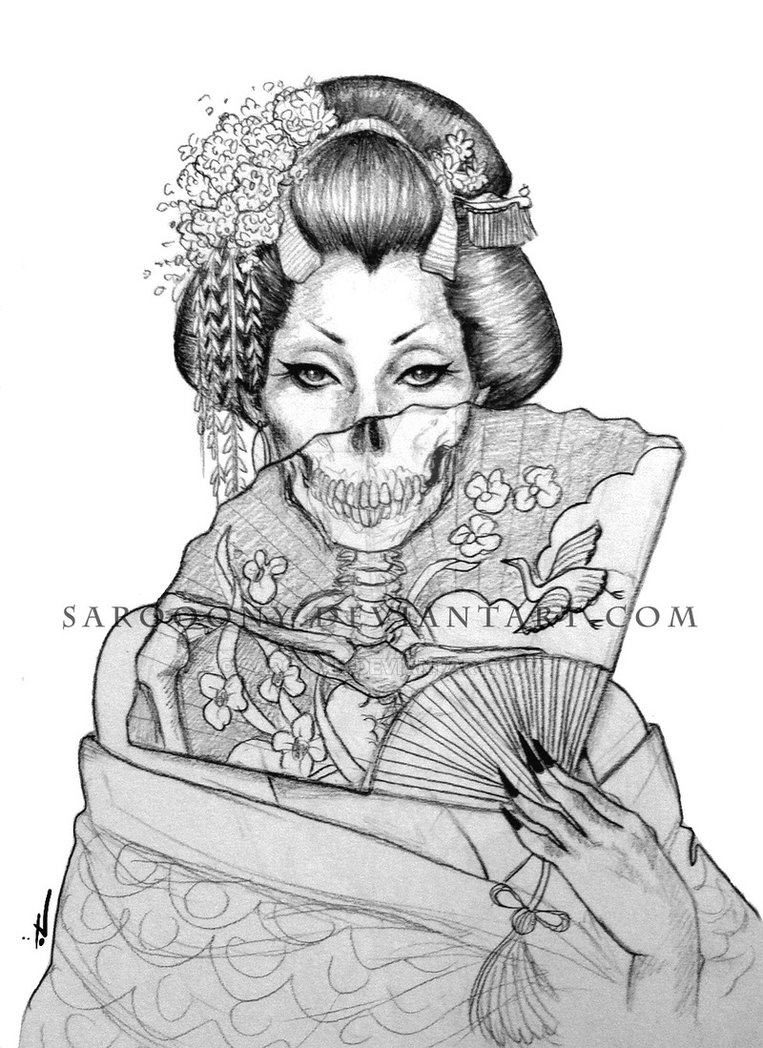 Geisha Drawing Picture