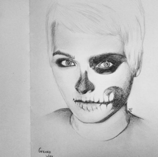 Gerard Way Drawing Beautiful Image