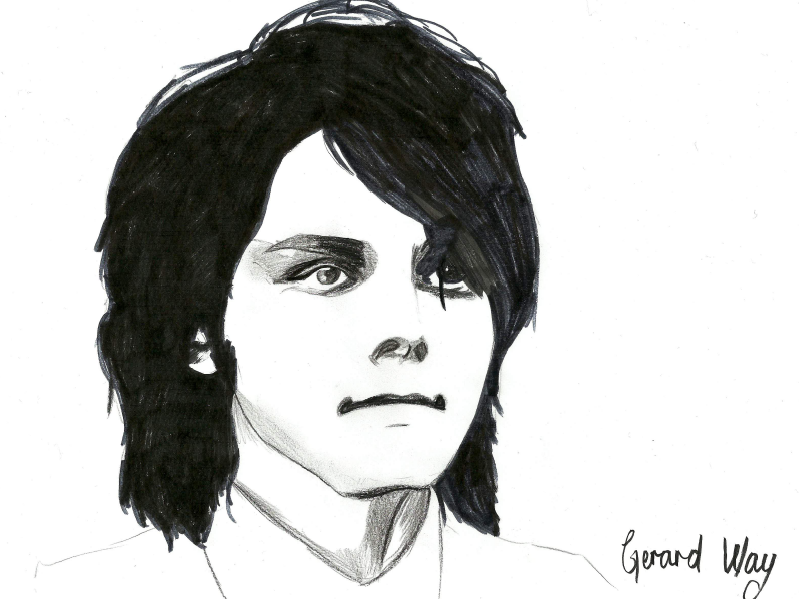 Gerard Way Drawing Realistic