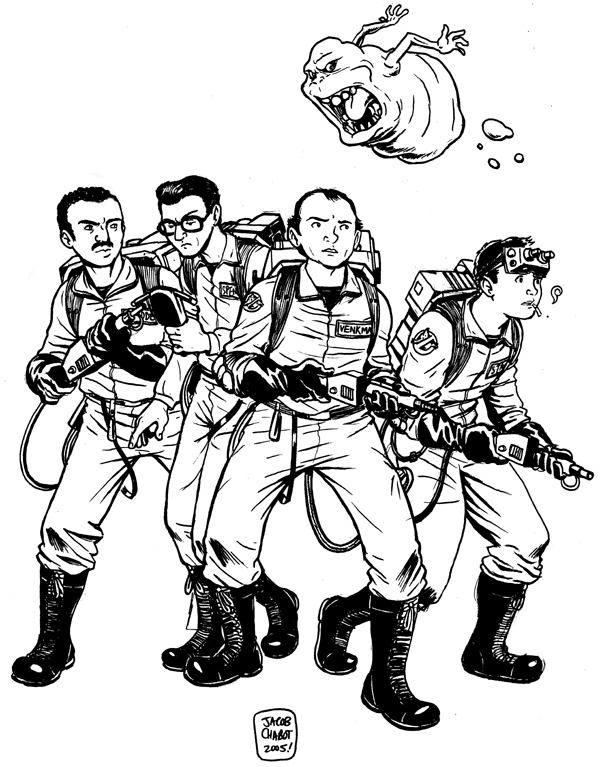 Ghostbusters Drawing Art