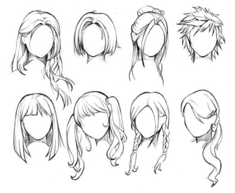 Girl Hair Drawing Photo