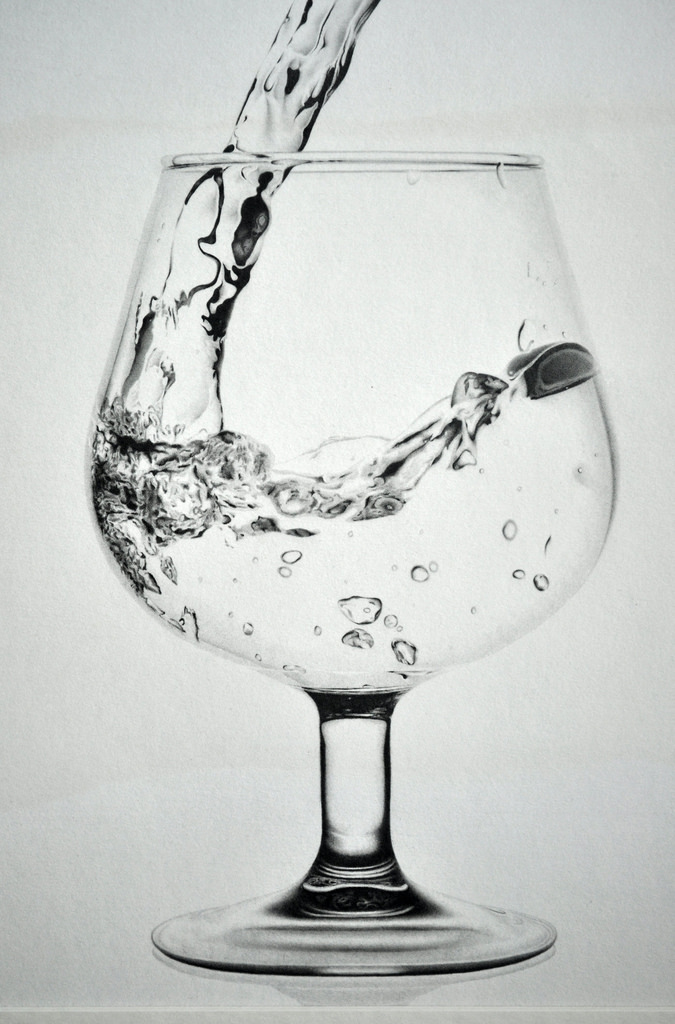 Pencil drawing-bottle and rose- - Stock Illustration [67537388] - PIXTA