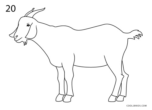 Goat Drawing High-Quality