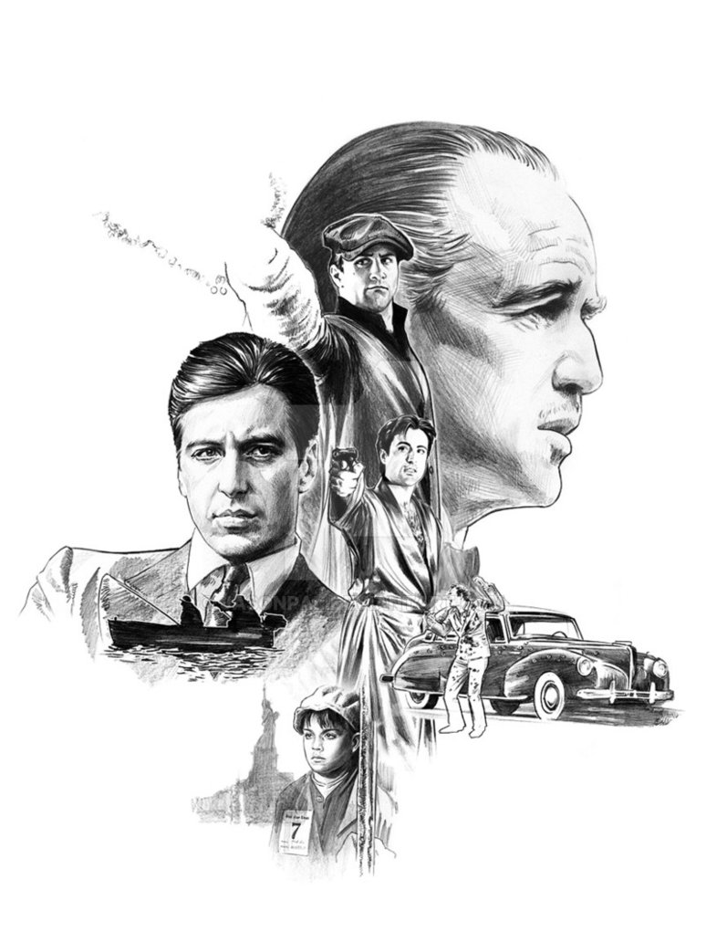 Godfather Drawing Realistic
