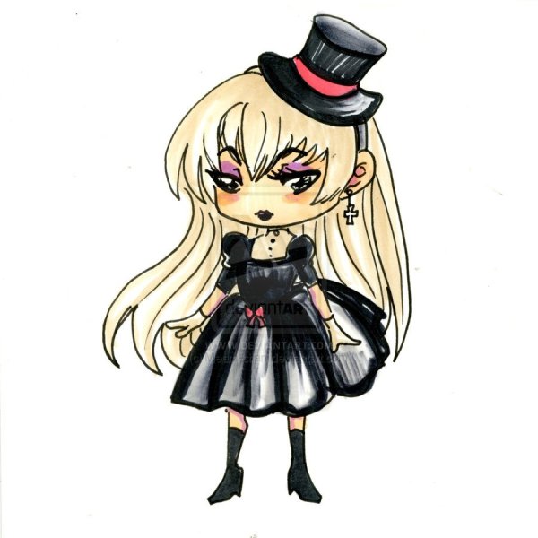 Gothic Chibi Drawing Picture