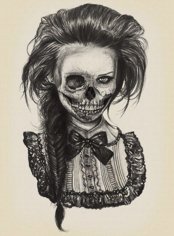 Gothic Girl Drawing Pic