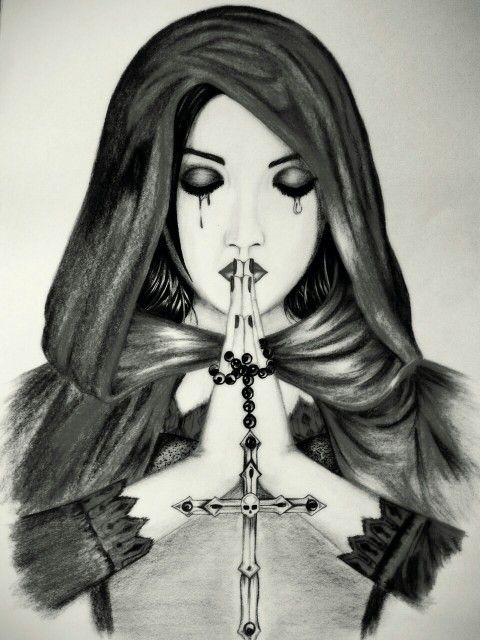 Gothic Girl Drawing Picture