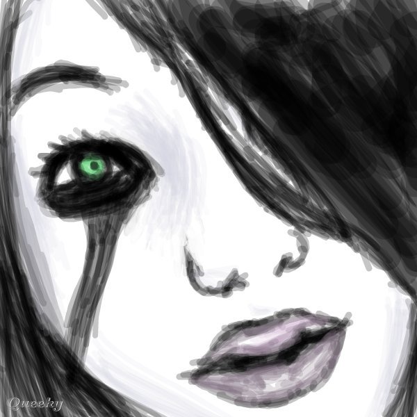 Gothic Girl Drawing Realistic